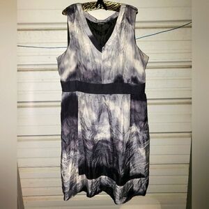 Plus Size 24 Avenue Dress black gray summer sleeveless 3x women's